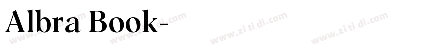 Albra Book字体转换